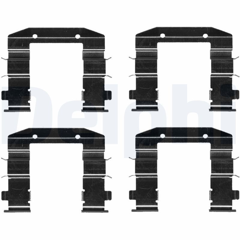 Priedų komplektas, diskinių stabdžių trinkelės DELPHI LX0688