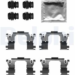 Priedų komplektas, diskinių stabdžių trinkelės DELPHI LX0709