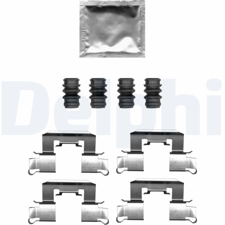 Priedų komplektas, diskinių stabdžių trinkelės DELPHI LX0710