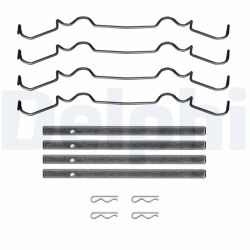 Priedų komplektas, diskinių stabdžių trinkelės DELPHI LX0722