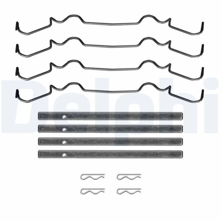 Priedų komplektas, diskinių stabdžių trinkelės DELPHI LX0722