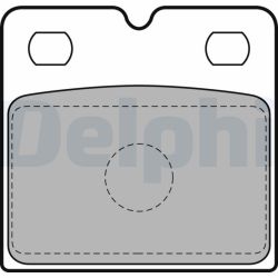 Stabdžių trinkelių rinkinys, stovėjimo stabdys DELPHI LP2112