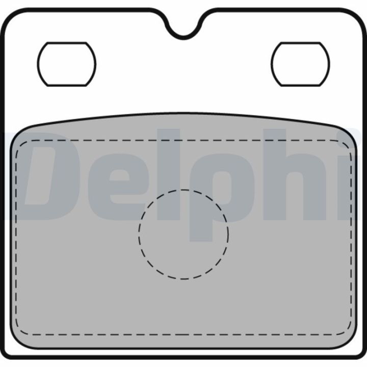 Stabdžių trinkelių rinkinys, stovėjimo stabdys DELPHI LP2112