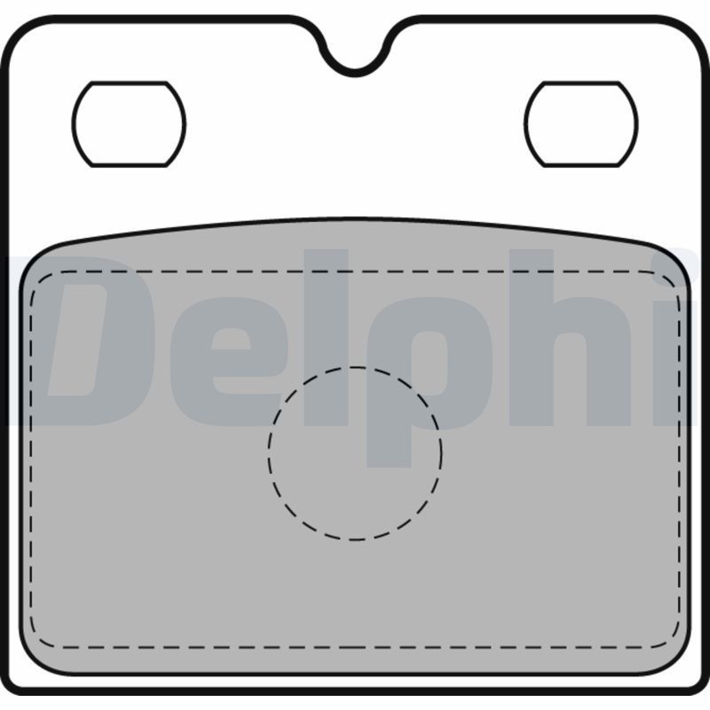 Stabdžių trinkelių rinkinys, stovėjimo stabdys DELPHI LP2112