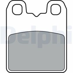 Stabdžių trinkelių rinkinys, stovėjimo stabdys DELPHI LP3382