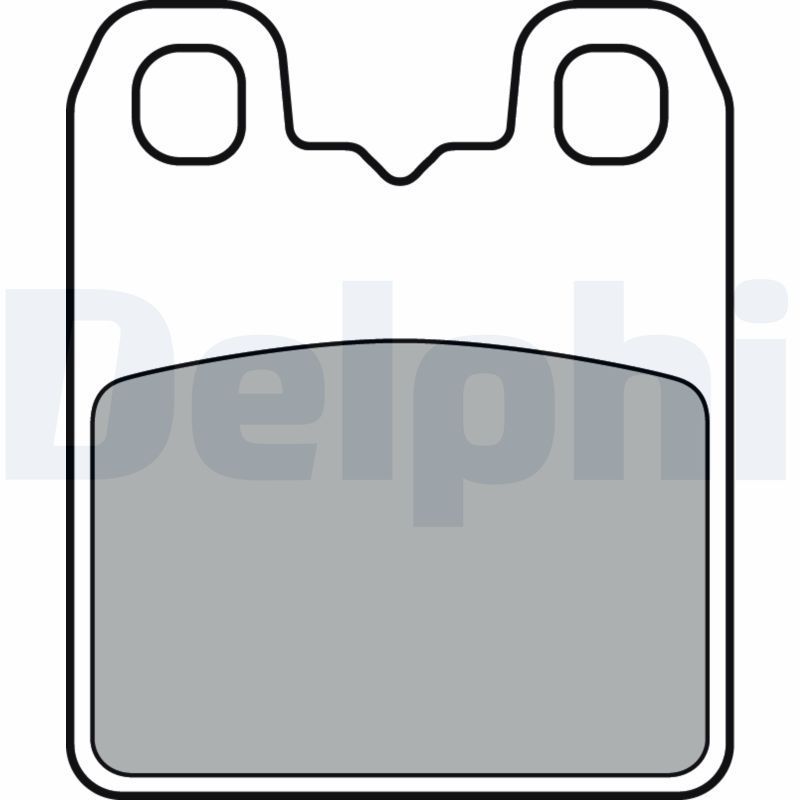 Stabdžių trinkelių rinkinys, stovėjimo stabdys DELPHI LP3382