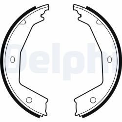 Stabdžių trinkelių komplektas, stovėjimo stabdis DELPHI LS1873