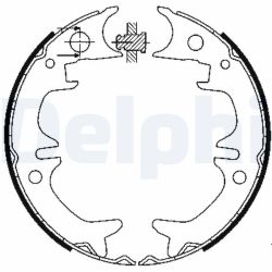 Stabdžių trinkelių komplektas, stovėjimo stabdis DELPHI LS1901