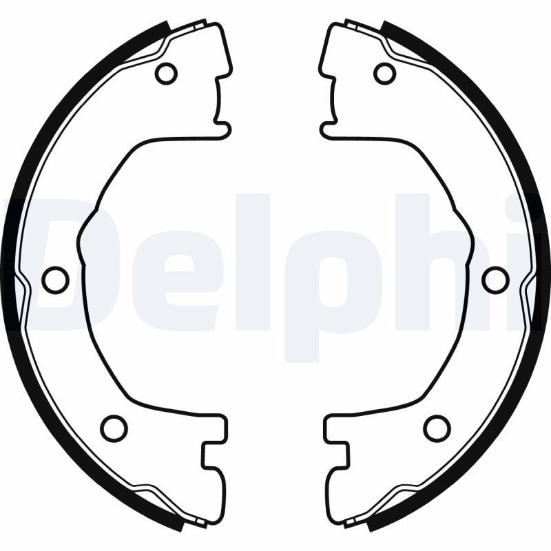Stabdžių trinkelių komplektas, stovėjimo stabdis DELPHI LS1919