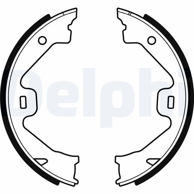 Stabdžių trinkelių komplektas, stovėjimo stabdis DELPHI LS1930