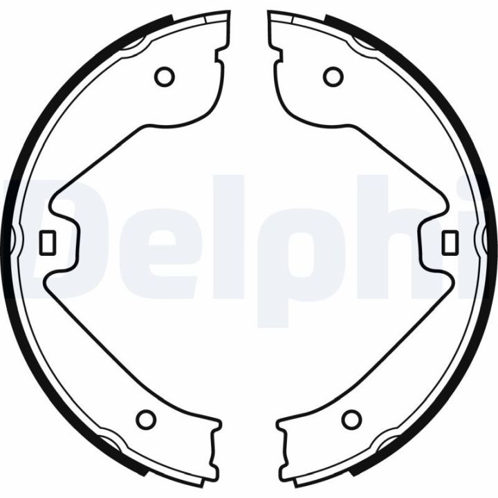Stabdžių trinkelių komplektas, stovėjimo stabdis DELPHI LS1995