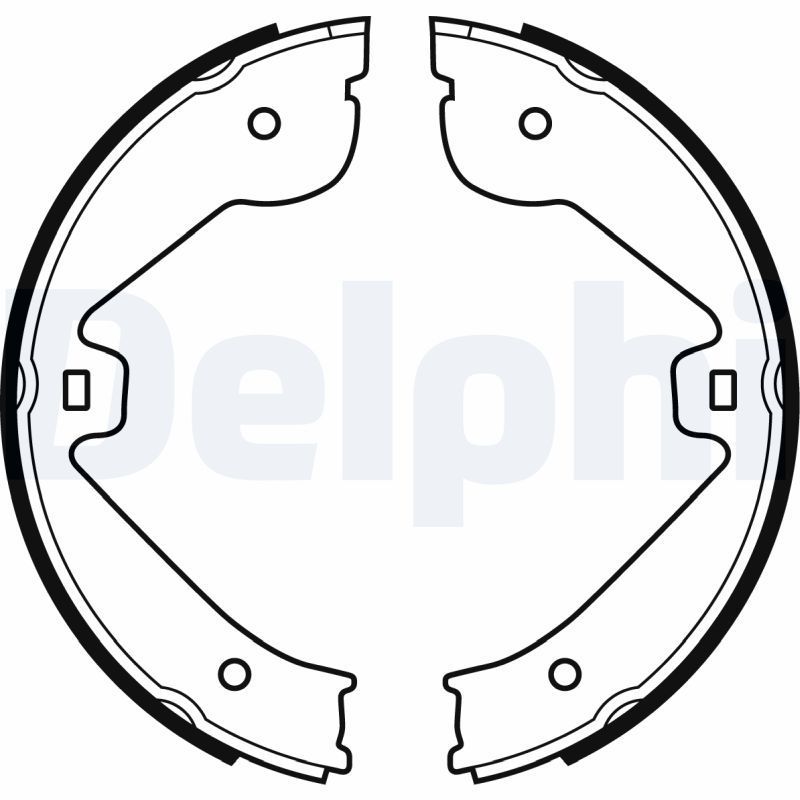 Stabdžių trinkelių komplektas, stovėjimo stabdis DELPHI LS1995