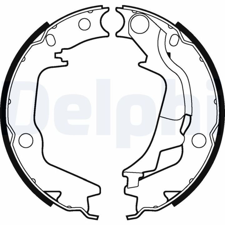 Stabdžių trinkelių komplektas, stovėjimo stabdis DELPHI LS2011