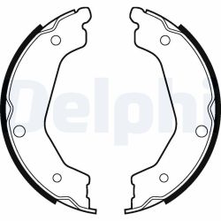 Stabdžių trinkelių komplektas, stovėjimo stabdis DELPHI LS2043