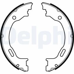 Stabdžių trinkelių komplektas, stovėjimo stabdis DELPHI LS2077