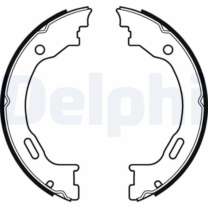 Stabdžių trinkelių komplektas, stovėjimo stabdis DELPHI LS2077
