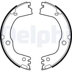 Stabdžių trinkelių komplektas, stovėjimo stabdis DELPHI LS2081