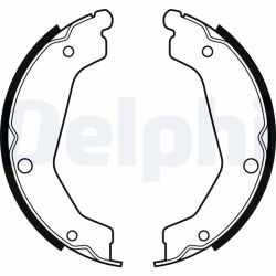 Stabdžių trinkelių komplektas, stovėjimo stabdis DELPHI LS2085