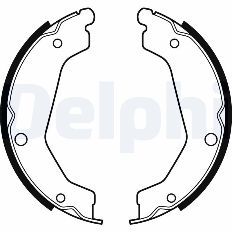 Stabdžių trinkelių komplektas, stovėjimo stabdis DELPHI LS2085