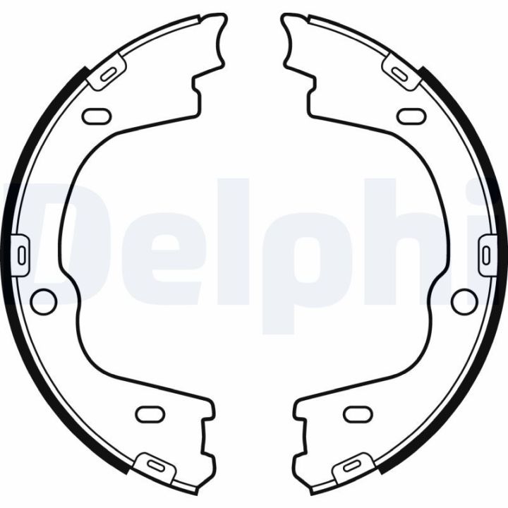 Stabdžių trinkelių komplektas, stovėjimo stabdis DELPHI LS2086