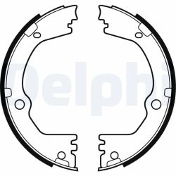 Stabdžių trinkelių komplektas, stovėjimo stabdis DELPHI LS2090