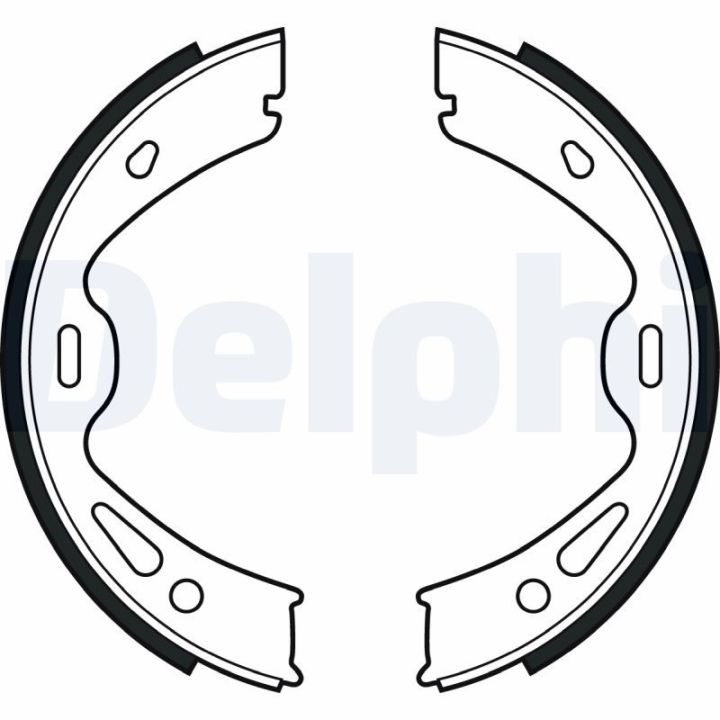 Stabdžių trinkelių komplektas, stovėjimo stabdis DELPHI LS2091