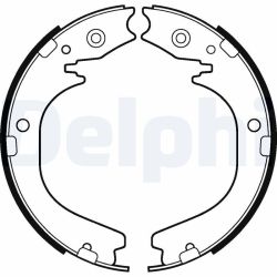 Stabdžių trinkelių komplektas, stovėjimo stabdis DELPHI LS2105