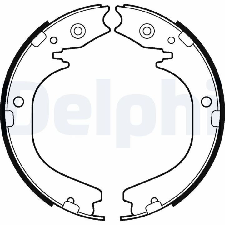 Stabdžių trinkelių komplektas, stovėjimo stabdis DELPHI LS2105