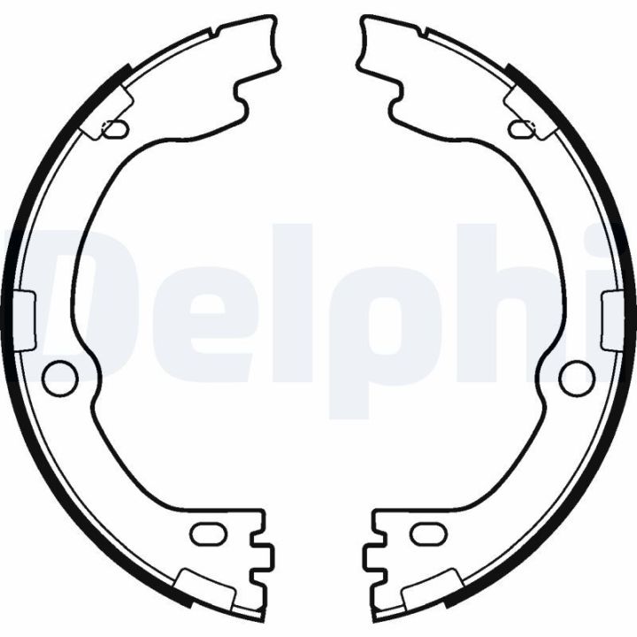 Stabdžių trinkelių komplektas, stovėjimo stabdis DELPHI LS2119
