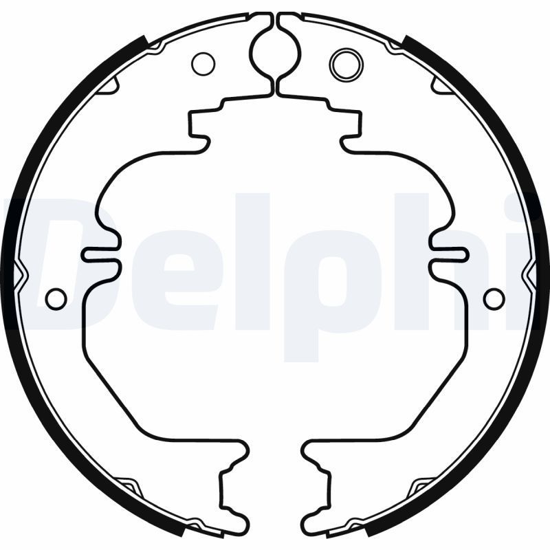 Stabdžių trinkelių komplektas, stovėjimo stabdis DELPHI LS2132