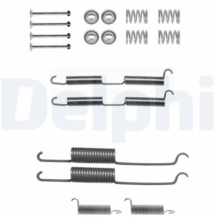 Priedų komplektas, stabdžių trinkelės DELPHI LY1124