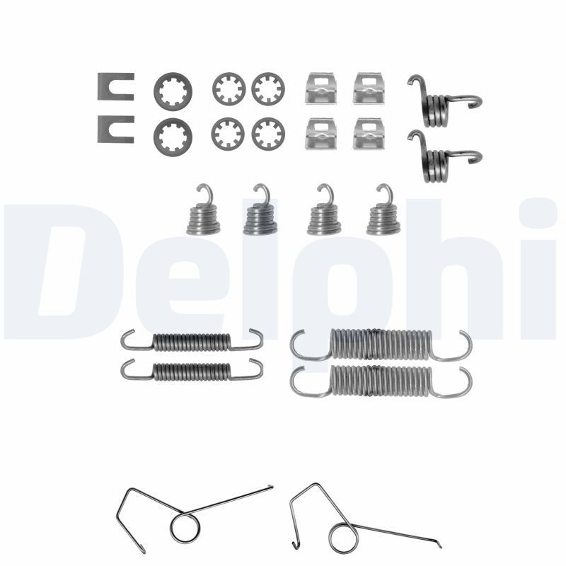 Priedų komplektas, stabdžių trinkelės DELPHI LY1200