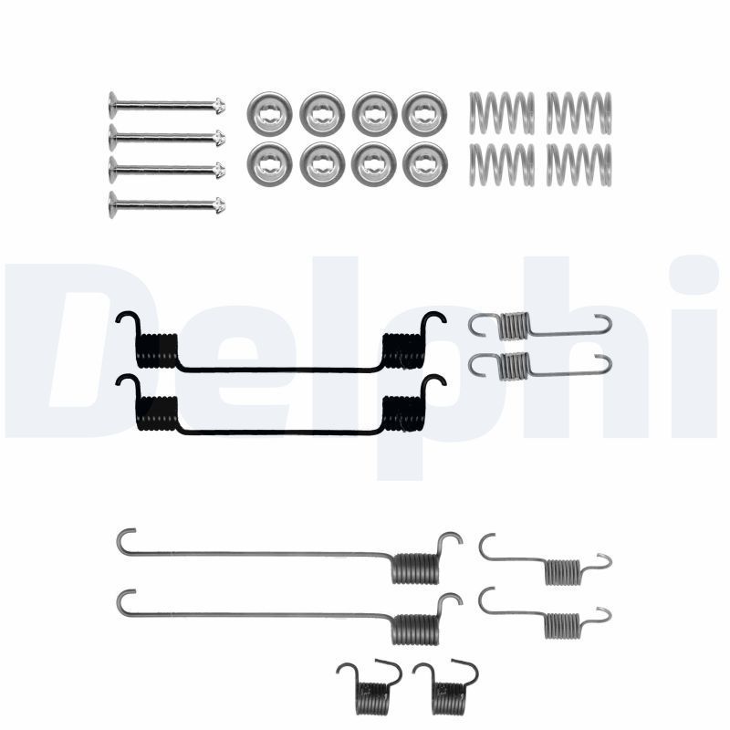 Priedų komplektas, stabdžių trinkelės DELPHI LY1298