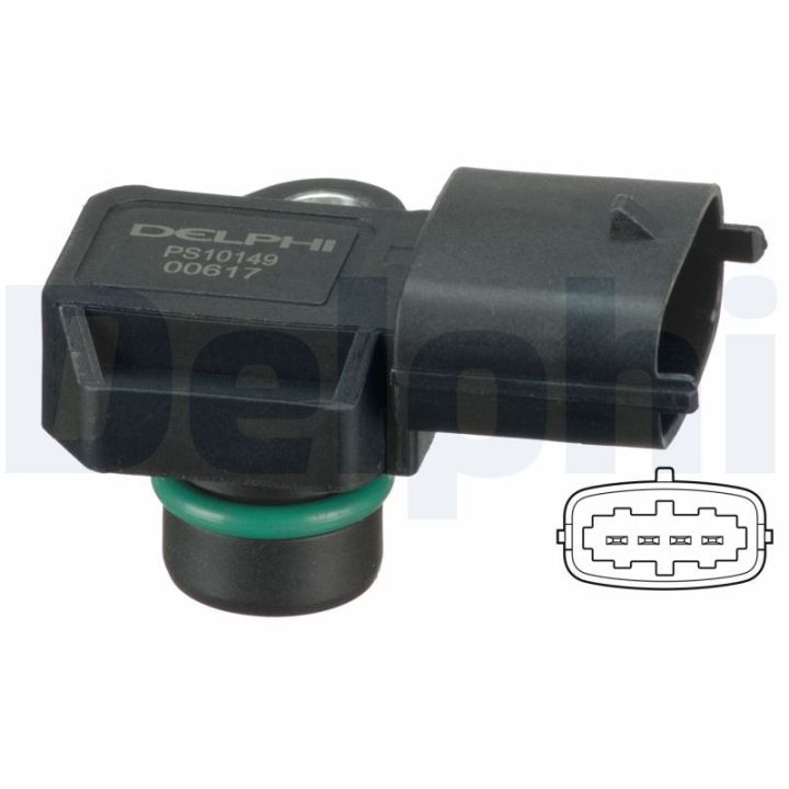 Jutiklis, įsiurbimo kolektoriaus slėgis DELPHI PS10149