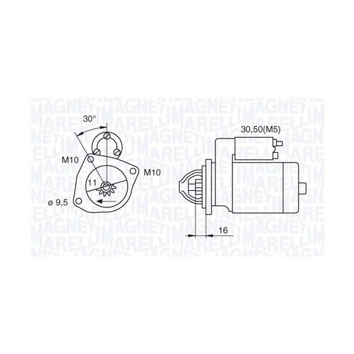Starteris MAGNETI MARELLI 063280029010