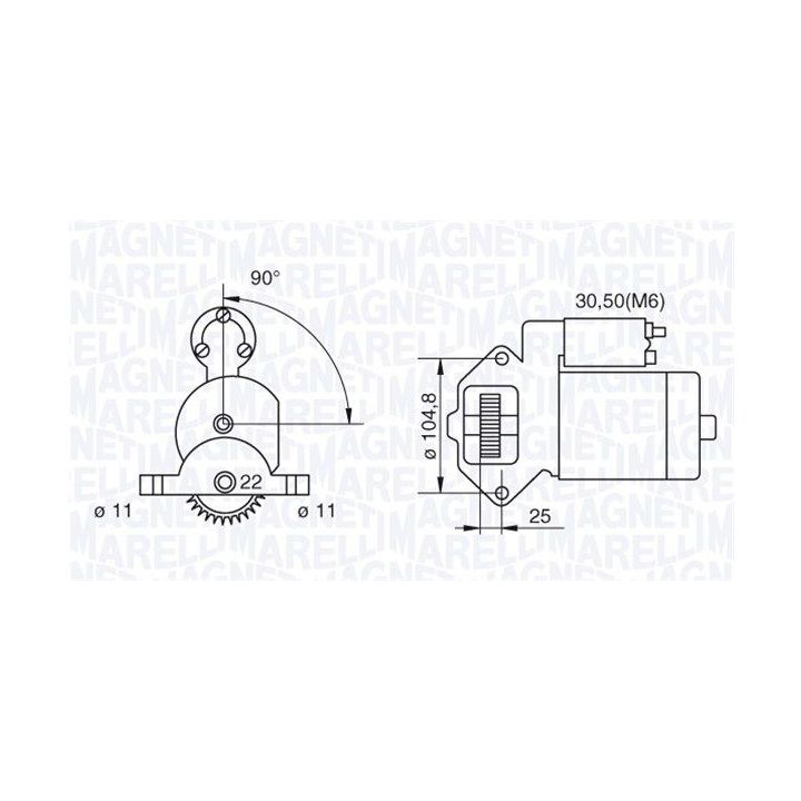 Starteris MAGNETI MARELLI 063280032010