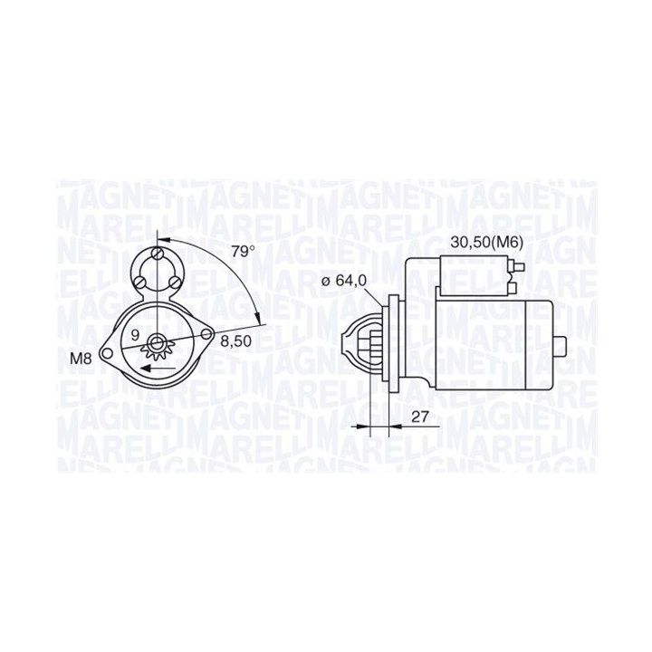 Starteris MAGNETI MARELLI 063280045010