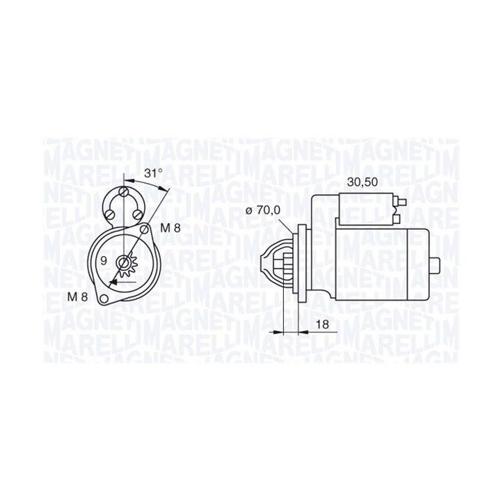 Starteris MAGNETI MARELLI 063521060140