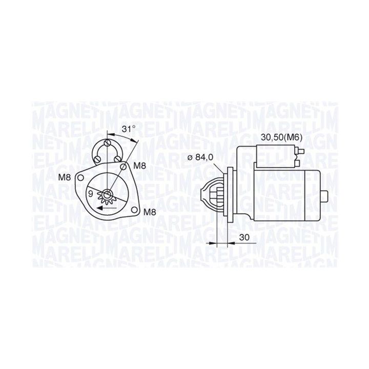 Starteris MAGNETI MARELLI 063521093070