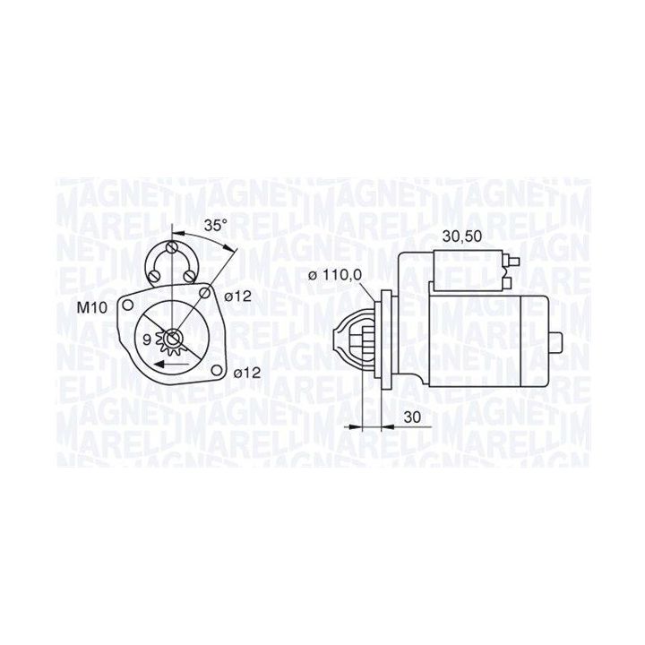 Starteris MAGNETI MARELLI 063521093440