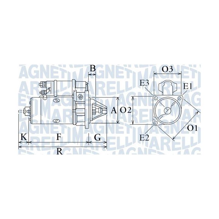 Starteris MAGNETI MARELLI 063720325010