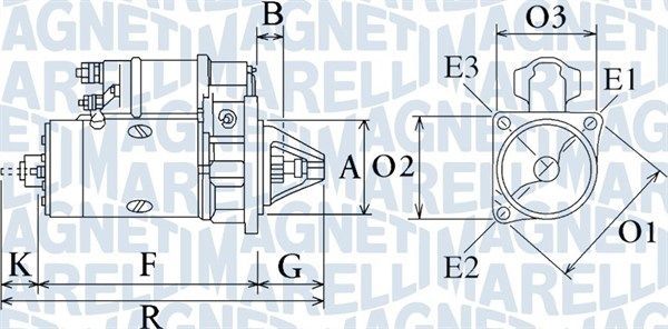Starteris MAGNETI MARELLI 063720325010