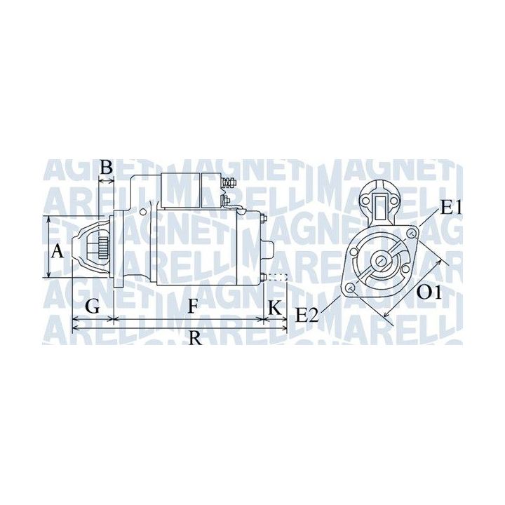 Starteris MAGNETI MARELLI 063720349010