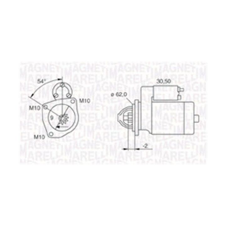 Starteris MAGNETI MARELLI 063720566010