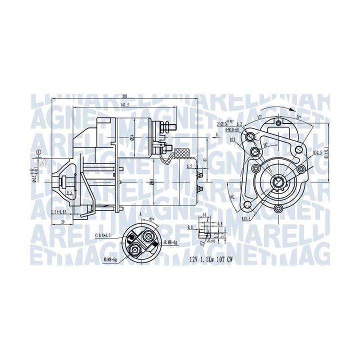 Starteris MAGNETI MARELLI 063720681010