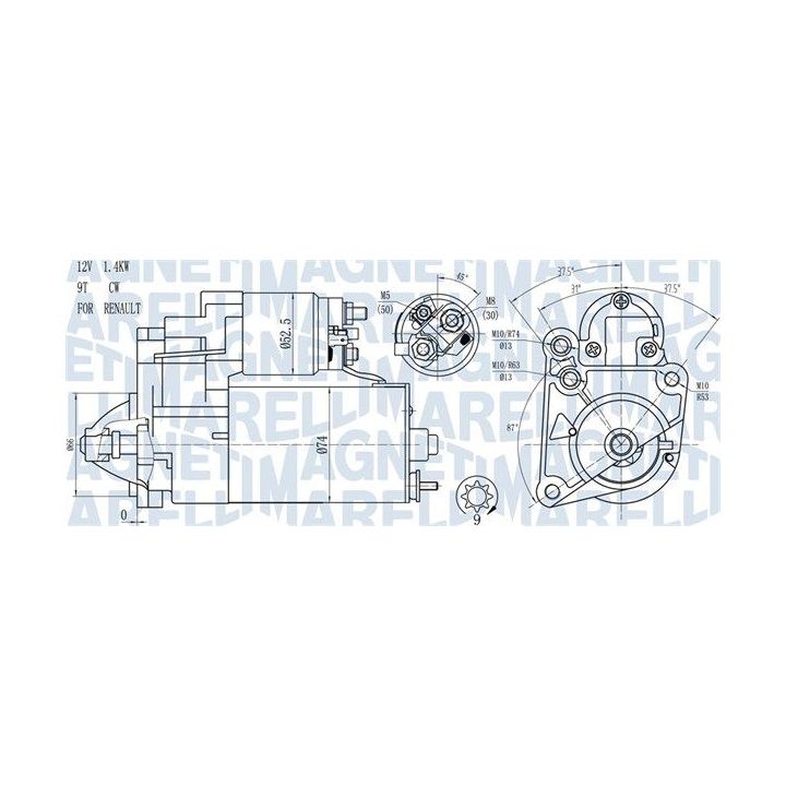 Starteris MAGNETI MARELLI 063720784010