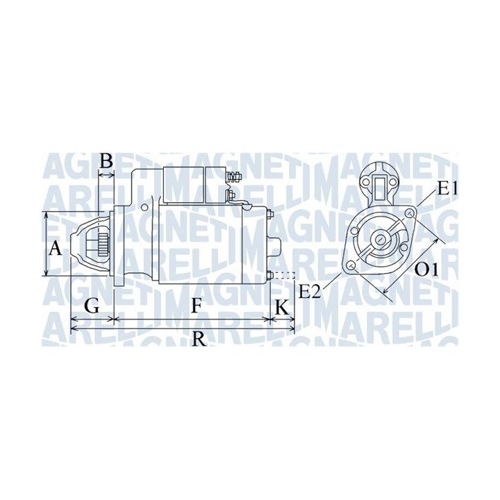 Starteris MAGNETI MARELLI 063720923010