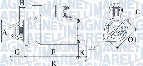 Starteris MAGNETI MARELLI 063720923010