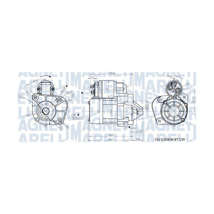 Starteris MAGNETI MARELLI 063721174010