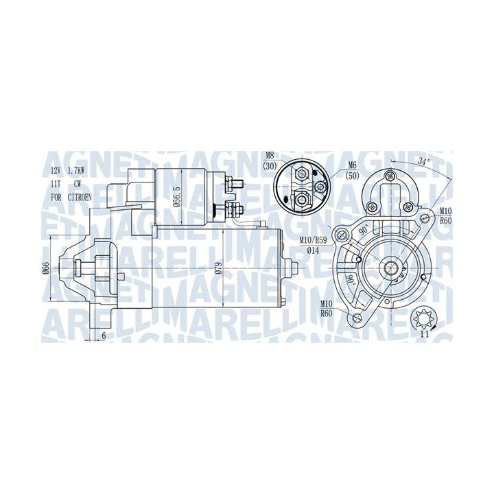 Starteris MAGNETI MARELLI 063721177010